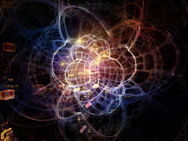 Uzay kumaşının bozulması. Topolojik şebekelerin 3 boyutlu yorumlanması ve eğitim, bilim ve modern teknoloji konularındaki soyut unsurlar