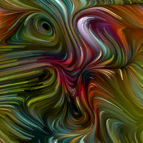 Série Color Swirl Design Feito Movimento Colorido Fibras Espectrais Sobre — Fotografia de Stock