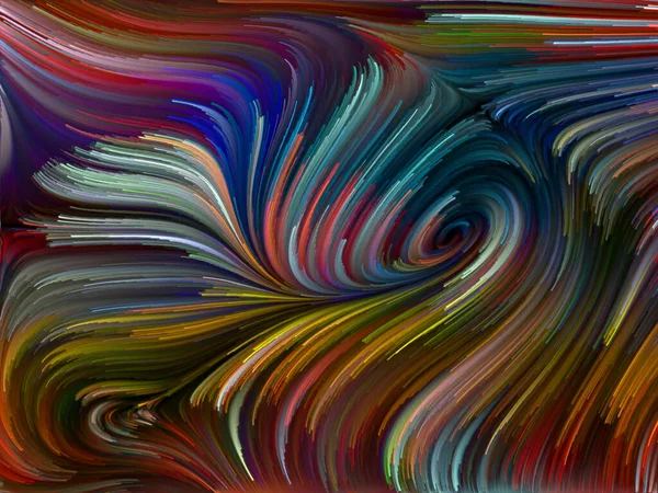 Color Swirl Series Artistic Background Made Colorful Motion Spectral Fibers — Stock Photo, Image