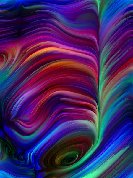 Color Swirl Serie Hintergrund Der Bunten Bewegung Spektraler Fasern Für — Stockfoto