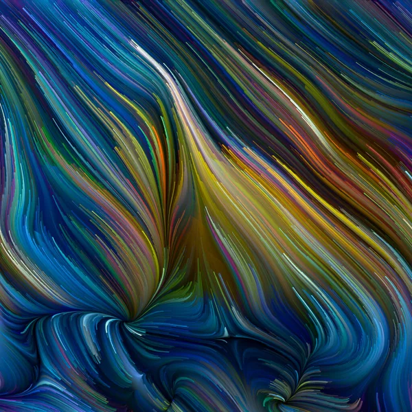 Série Color Swirl Arranjo Abstrato Movimento Colorido Fibras Espectrais Sobre — Fotografia de Stock