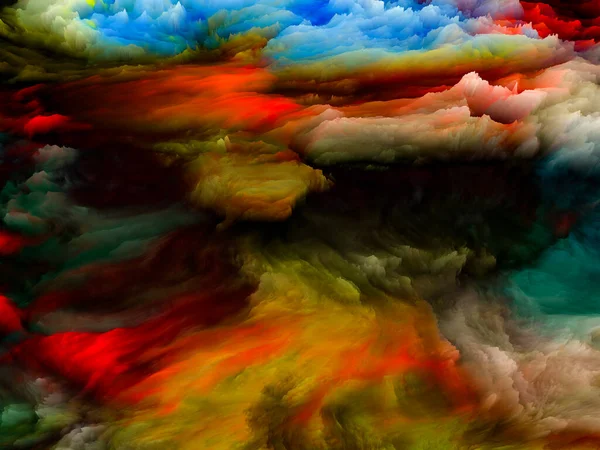 Canvas Close Serie Achtergrond Van Weergave Van Kleurrijke Fractal Verf — Stockfoto
