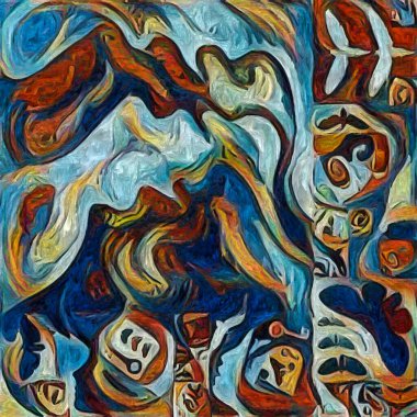 Kelebek Anıları serisi. Doğa, yaratıcılık ve sanat üzerine soyut resim tarzında yapılmış sanatsal çalışmaların parçaları.