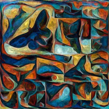 Kelebek Anıları serisi. Doğa, yaratıcılık ve sanat üzerine soyut resim tarzında yapılmış sanatsal çalışmaların parçaları.