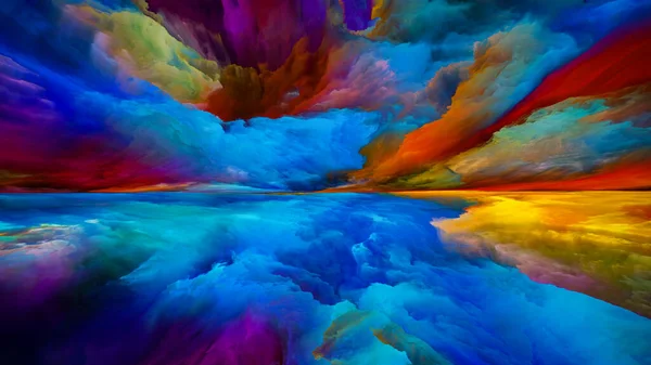 Vistas Color Escapar Serie Reality Fondo Surrealista Puesta Del Sol — Foto de Stock