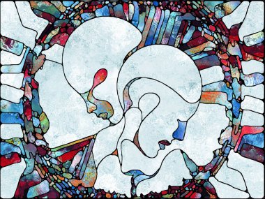 Lekeli Cam serisinin spektral doku birliği. Parçalanma, sanat, şiir ve tasarım konularındaki renk ve doku parçalarının arkaplan tasarımı