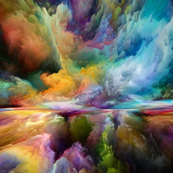 Terra Interna Vedendo Mai Serie Del Mondo Disposizione Colori Texture — Foto Stock