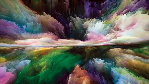 Imagination Landscape Seeing Never World Series Visually Attractive Backdrop Made — 스톡 사진