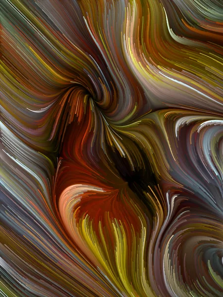 Color Swirl Serie Hintergrundgestaltung Bunter Bewegung Spektraler Fasern Zum Thema — Stockfoto
