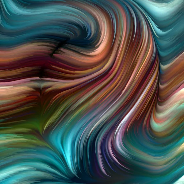 Kleur Swirl Serie Samenstelling Van Kleurrijke Beweging Van Spectrale Vezels — Stockfoto