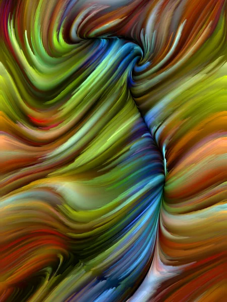 Серия Color Swirl Художественная Абстракция Красочного Движения Спектральных Волокон Тему — стоковое фото