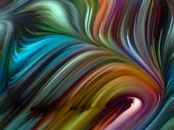 Seria Color Swirl Artystyczna Abstrakcja Barwnego Ruchu Włókien Spektralnych Temat — Zdjęcie stockowe