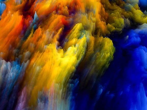 Canvas Close Series Artistic Abstraction Rendering Colorful Fractal Paint Topic — Stock Photo, Image