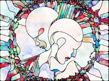 Lekeli Cam serisinin spektral doku birliği. Parçalanma, sanat, şiir ve tasarım konularındaki renk ve doku parçalarının arkaplan tasarımı