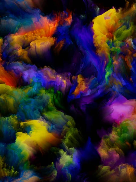 Peinture Dynamique Série Color Dream Composition Visuellement Agréable Dégradés Teintes — Photo