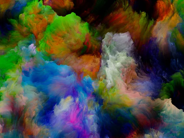 Paint Smoke Série Color Dream Uspořádání Gradientů Spektrálních Odstínů Téma — Stock fotografie