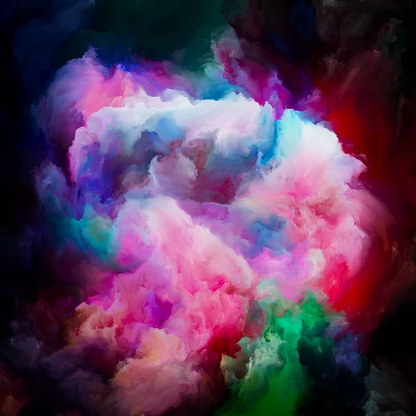 Boya Hareketi. Renkli Rüya serisi. Gradyan ve spektral renk arkaplanı hayal gücü, yaratıcılık ve sanat resmiyle ilişkili.