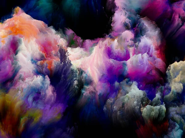 Paint Cloud Série Color Dream Abstraktní Design Gradientů Spektrálních Odstínů — Stock fotografie