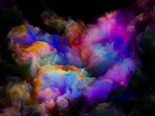 Peindre Fumée Série Color Dream Conception Fond Dégradés Teintes Spectrales — Photo