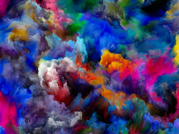 Paint Dynamic Color Dream Series Interplay Gradients Spectral Hues Related — Stock Photo, Image