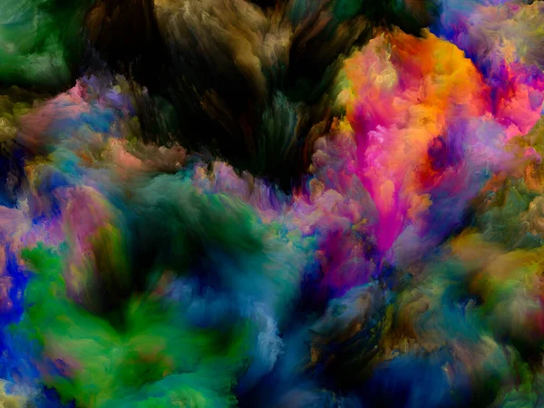 多色動作 カラードリームシリーズ 想像力 創造性 芸術絵画のプロジェクトで使用するためのグラデーションとスペクトルの色合いの背景 — ストック写真