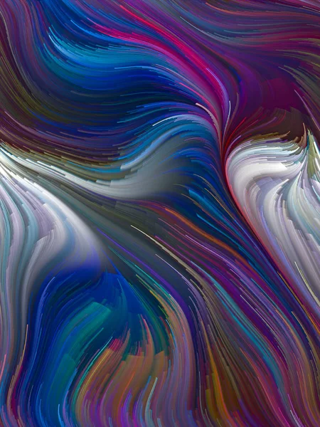 カラー ウォールシリーズ 創造性 芸術作品のためのスペクトル繊維のカラフルな動きの視覚的に楽しい構成 — ストック写真