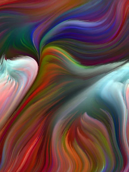Σειρά Χρωμάτων Στροβιλισμού Οπτικά Ευχάριστη Σύνθεση Πολύχρωμης Κίνησης Φασματικών Ινών — Φωτογραφία Αρχείου