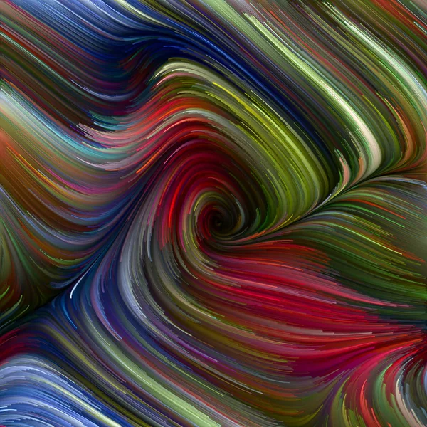 Série Color Swirl Fond Visuellement Attrayant Mouvement Coloré Fibres Spectrales — Photo
