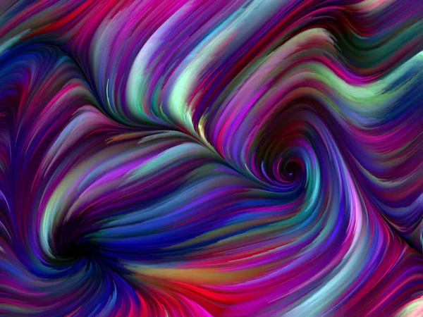 Renkli girdap serisi. Yaşam, yaratıcılık ve sanat konularındaki spektral liflerin renkli hareketlerinin düzenlenmesi