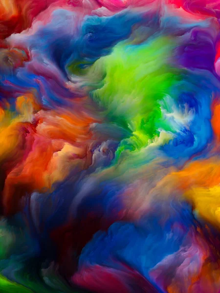Color Swirl Serie Hintergrundgestaltung Von Bunten Bewegungen Flüssiger Farbe Auf — Stockfoto