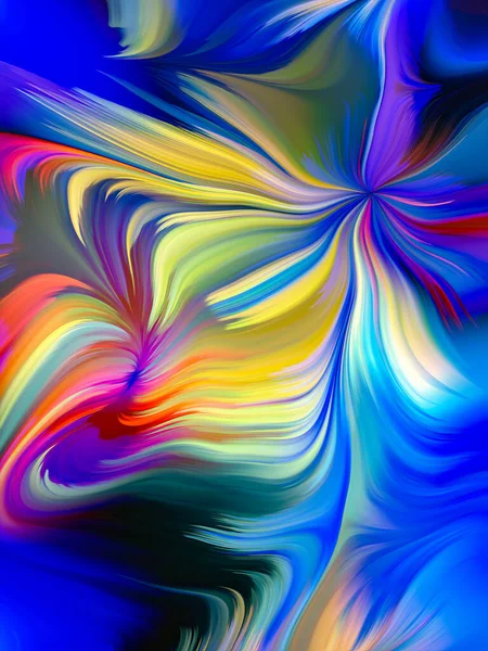 Paint Swirl Series Design Composed Detailed Motion Paint Fibers Digital — Stock Photo, Image