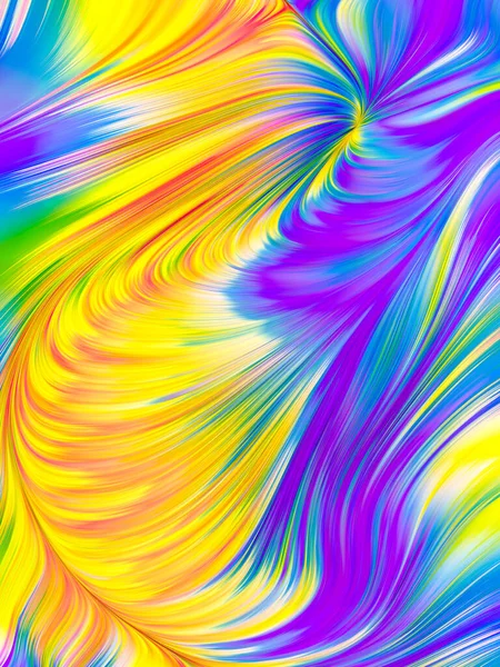 Χρωματιστή Υφή Φωτεινών Κυματιστών Γραμμών Ψηφιακή Σειρά Χρωματισμού — Φωτογραφία Αρχείου