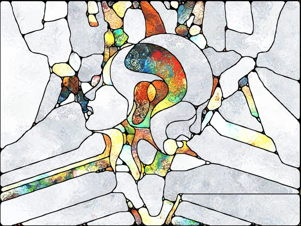 Luce Multicolore Serie Unity Stained Glass Design Composto Pattern Frammenti — Foto Stock