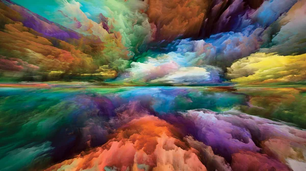 Peisaj Strălucitor Vezi Niciodată Serialul World Aranjament Abstract Culori Texturi — Fotografie, imagine de stoc