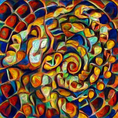 İnsan serisi olmak. Self 'e doğru. İç benlik psikolojisi, sanatsal zihin, zihinsel parçalanma ve yaratıcılık üzerine biçimlendirilmiş kadın portresi.