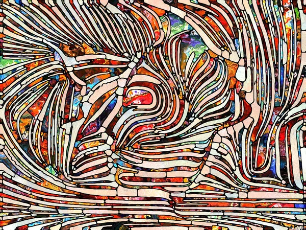 Сломанный Свет Серия Unity Stained Glass Абстрактная Композиция Цветовых Фактурных — стоковое фото