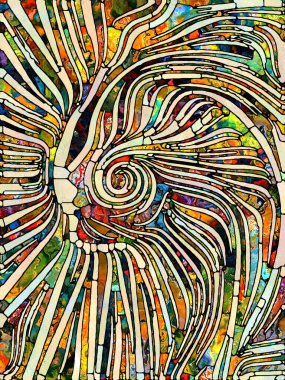 Lekeli Cam serisinin spektral doku birliği. Parçalanma, sanat, şiir ve tasarım birliğiyle ilgili projeler için renk ve doku parçalarından oluşan sanatsal arkaplan