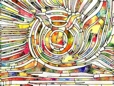 Spektral doku. Lekeli Camlar Birliği serisi. Parçalanma, sanat, şiir ve tasarımın birliği konulu projeler için arkaplan olarak kullanılacak renk ve doku parçalarının arkaplan tasarımı