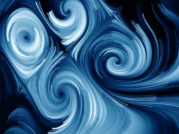 Serie Paint Swirl Diseño Abstracto Hecho Movimiento Detallado Fibras Pintura —  Fotos de Stock