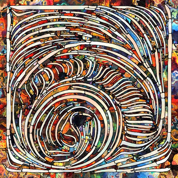 Осколки Радуги Серия Unity Stained Glass Абстрактная Композиция Цветовых Фактурных — стоковое фото