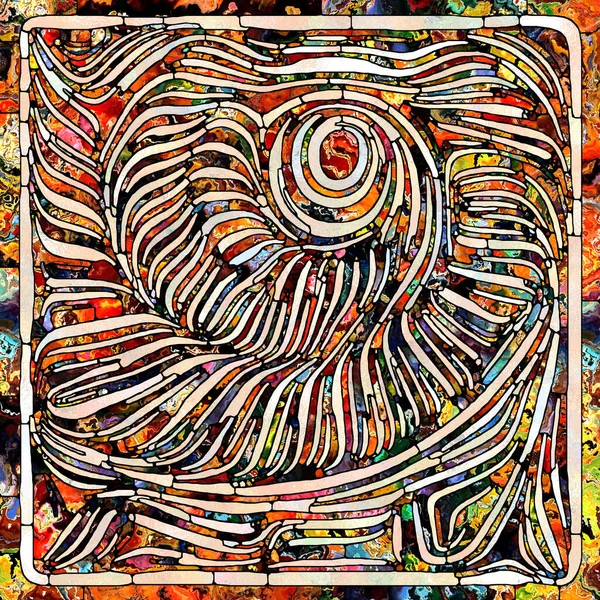 Сломанные Текстуры Серия Unity Stained Glass Художественная Абстракция Состоящая Образца — стоковое фото