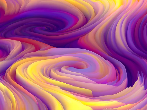 Color Storm Series Illustration Colorful Waves Virtual Foam Serve Wallpaper — Stock Photo, Image