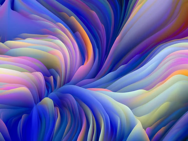 Tactile Math Dimensional Wave Series Backdrop Composed Swirling Color Texture — Stock Photo, Image