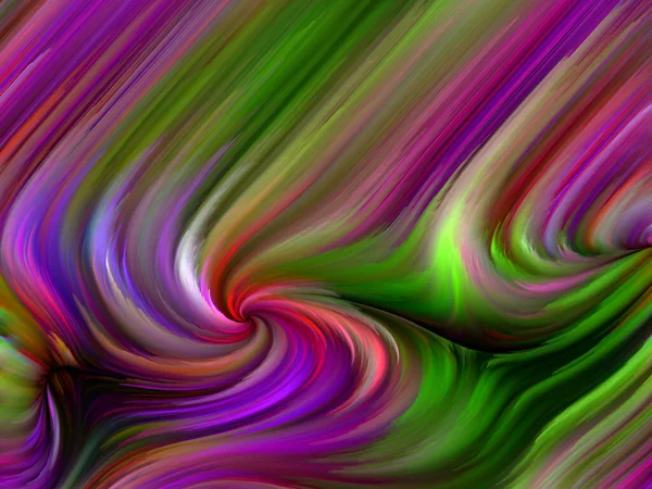 Seria Color Swirl Rozmieszczenie Kolorowych Ruchów Włókien Spektralnych Temat Życia — Zdjęcie stockowe