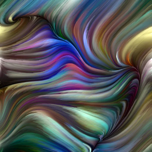 Kleur Swirl Serie Samenstelling Van Kleurrijke Beweging Van Spectrale Vezels — Stockfoto