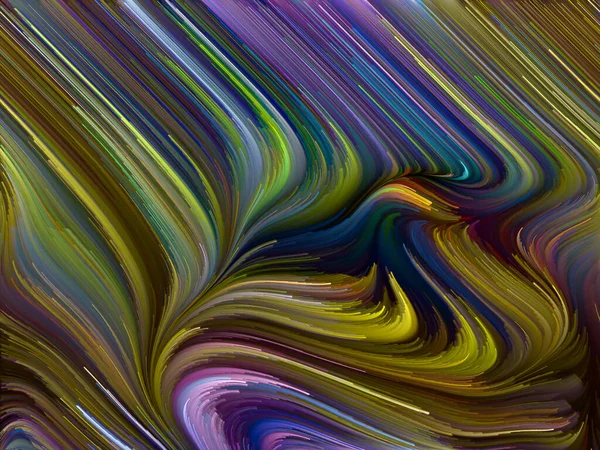 Σειρά Χρωμάτων Στροβιλισμού Αφηρημένη Σχεδίαση Από Πολύχρωμη Κίνηση Φασματικών Ινών — Φωτογραφία Αρχείου