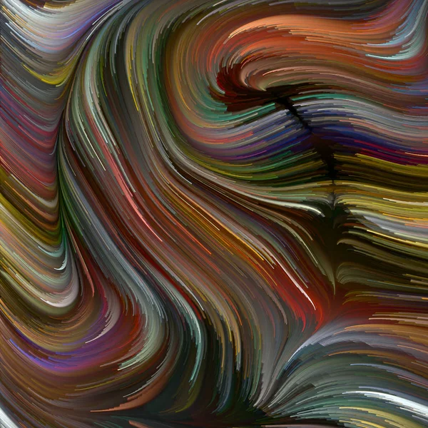 彩色漩涡系列 由光谱纤维五彩缤纷的运动构成的设计 作为生命 创造力和艺术的隐喻 — 图库照片