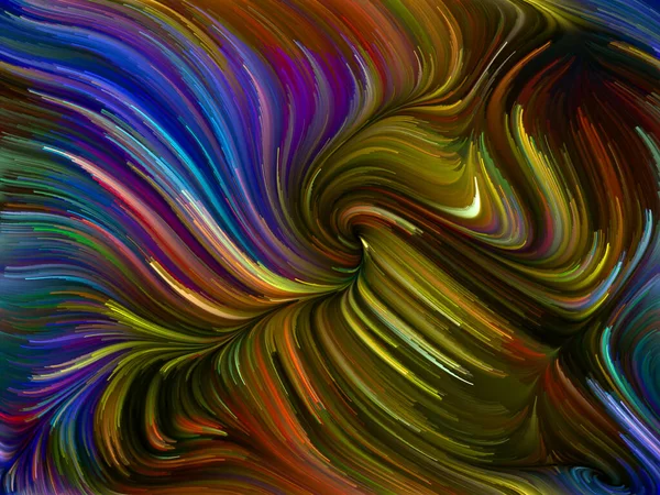 Color Swirl Serie Abstrakter Hintergrund Aus Bunten Bewegungen Spektraler Fasern — Stockfoto