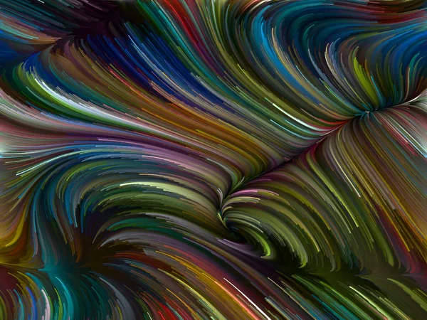 Серія Кольорових Вихорів Творче Розташування Барвистого Руху Спектральних Волокон Проектів — стокове фото