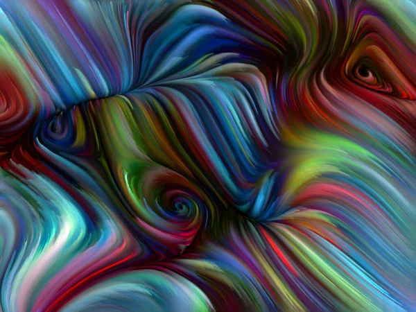 Color Swirl Series Backdrop Colorful Motion Spectral Fibers Complement Designs — Stock Photo, Image